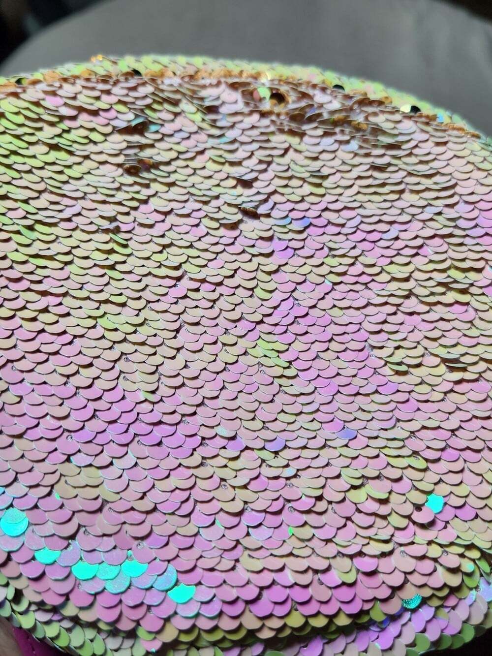 Ty Fantasia Flippable Sequin Unicorn Crossbody Bag Iridescent Pink and Gold - Picture 11 of 12